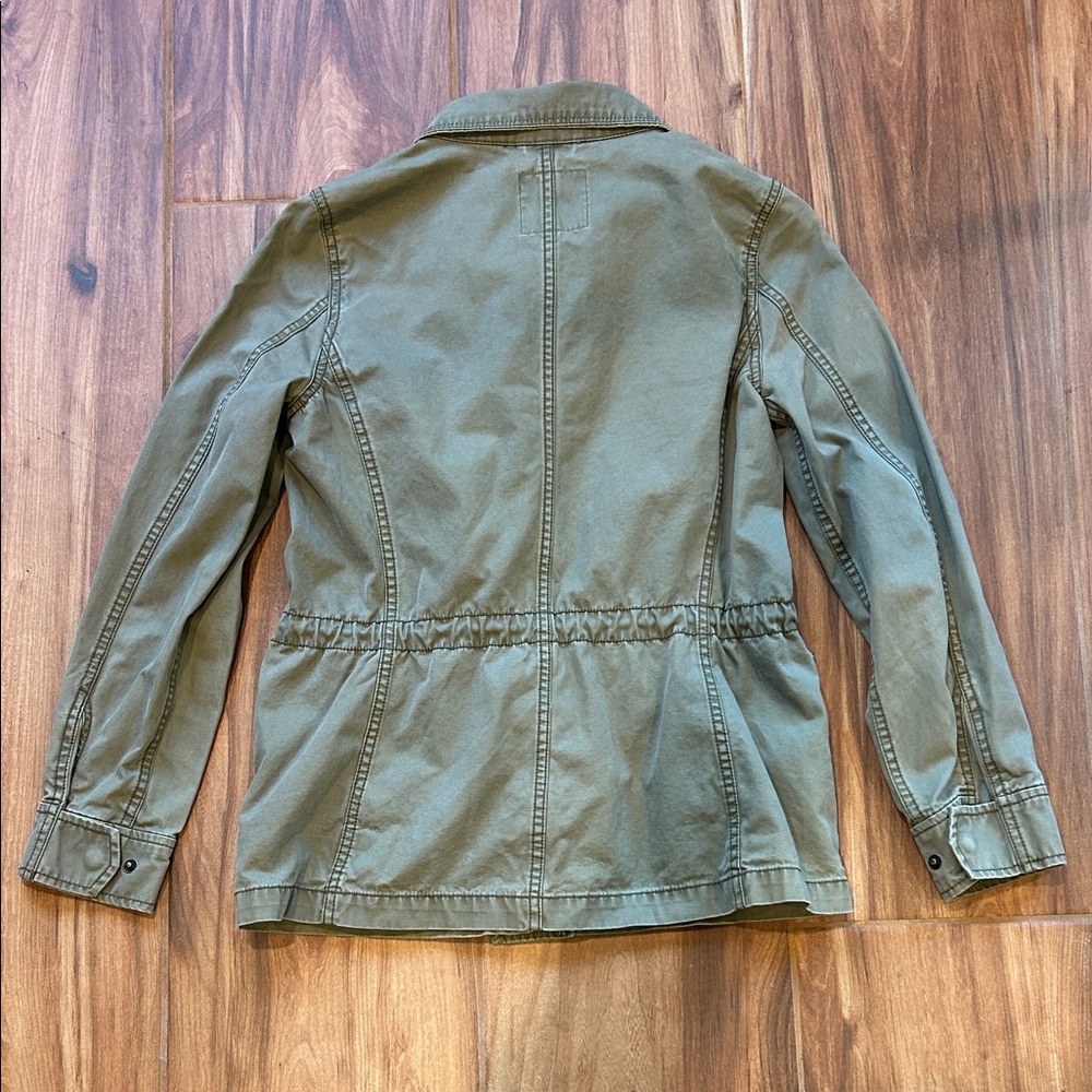 Women’s Madewell Olive Green Utility Jacket Military Style - Picture 2 of 6